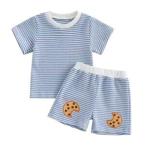 Cookies and Milk outfit Boy Cookie and Milk Second Birthday Outfit Shorts Shirt